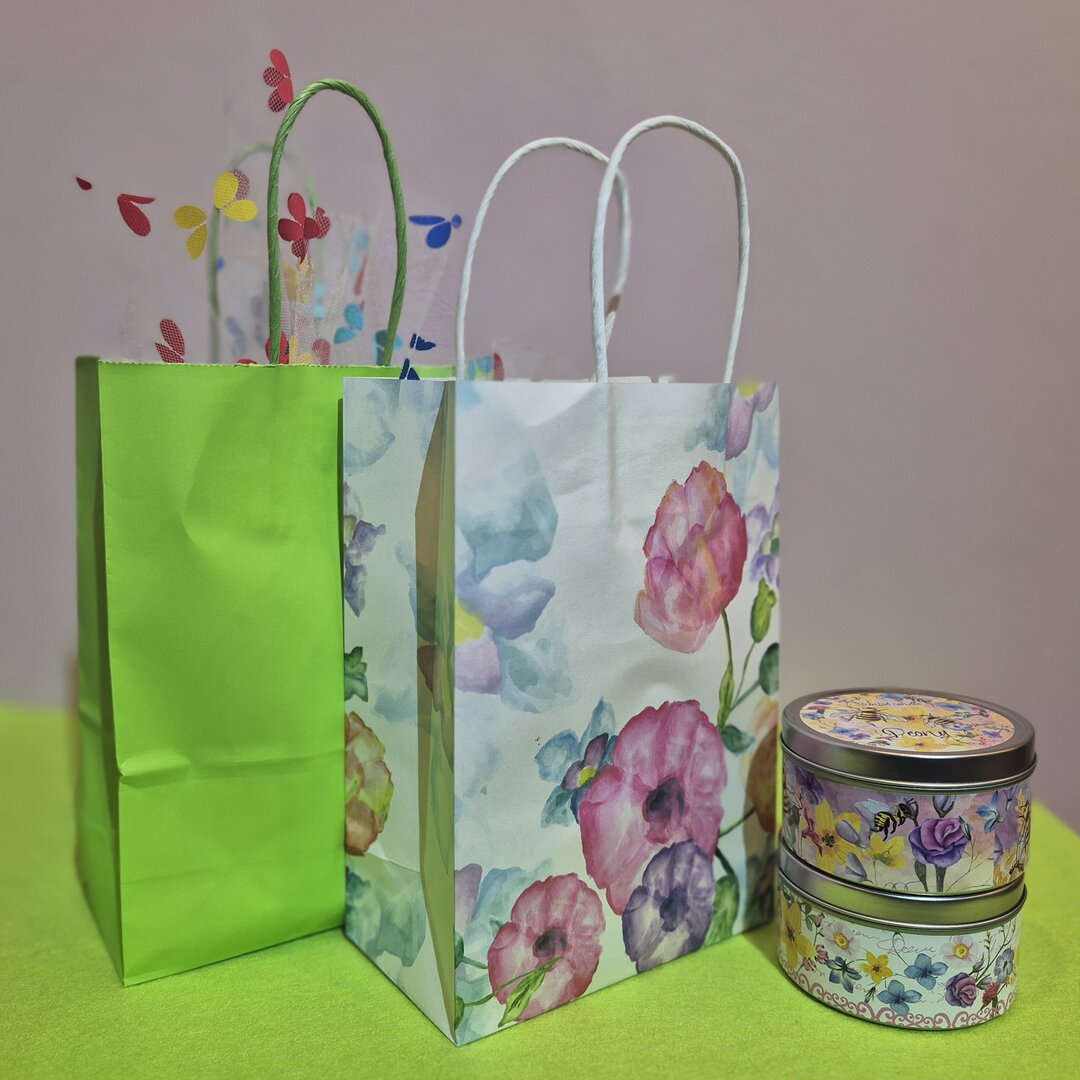 Bustine colorate regalo miele Ruffolo