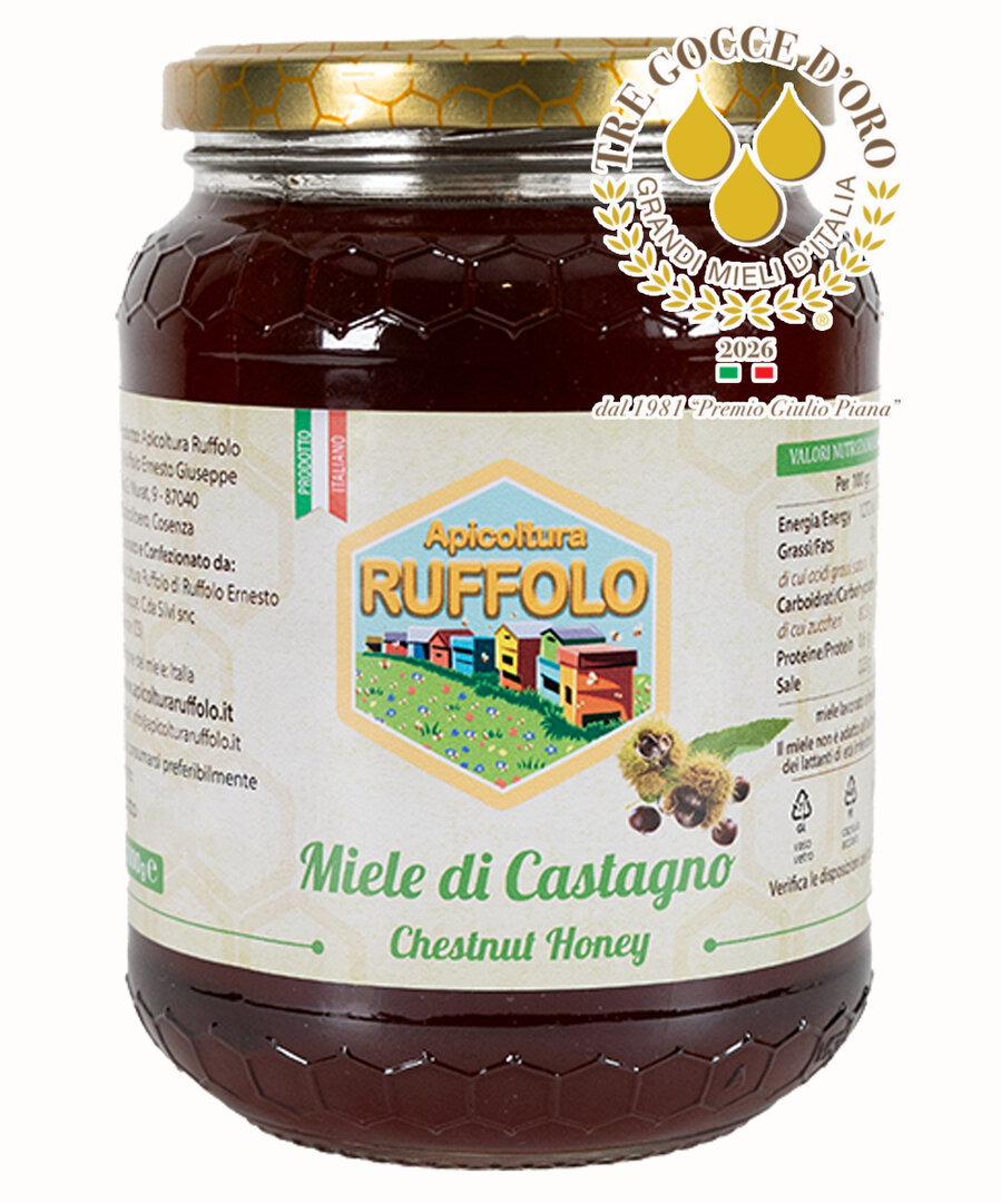 Miele Castagno 1 kg Apicoltura Ruffolo