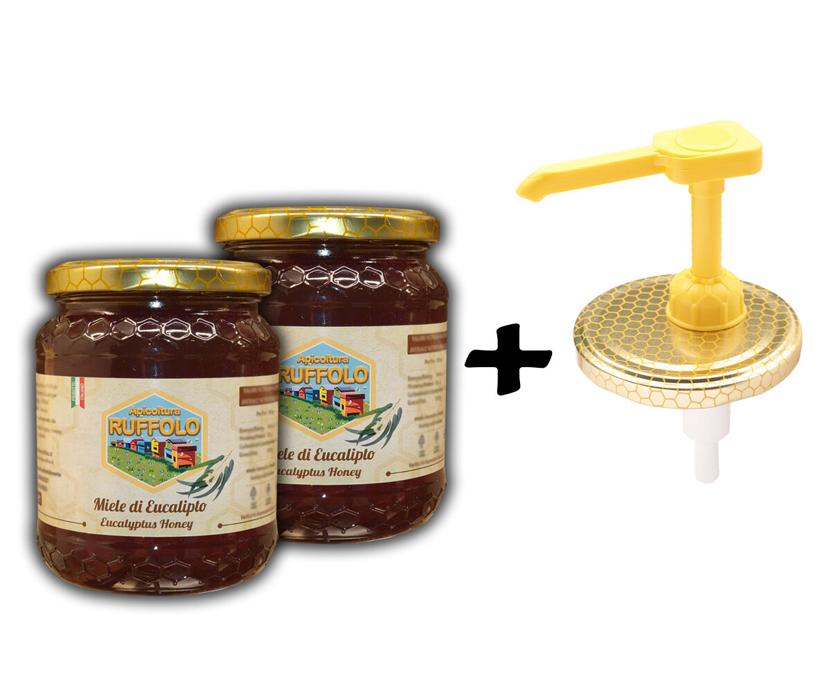 Kit 20 Dispenser - Dosamiele con 2 vasi Agrumi 500g Ruffolo