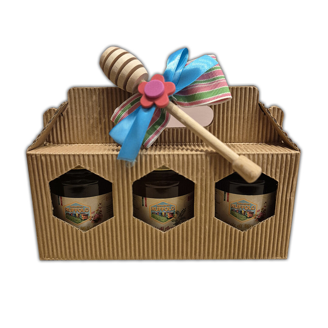 Tris di miele in confezione regalo Ruffolo